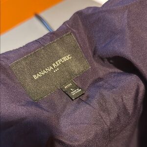 Banana Republic Deep Purple Moto Style Blazer